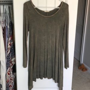 Distressed colored dress